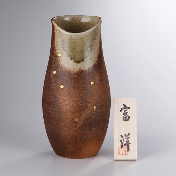 信楽焼 金紋みやび花瓶