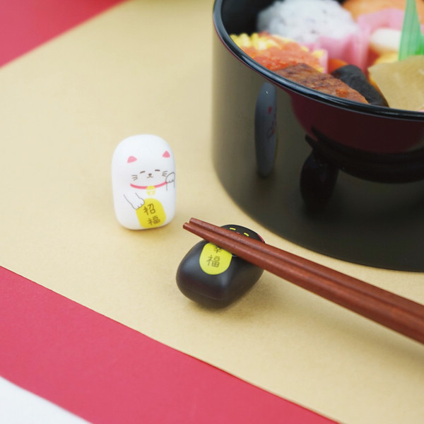 起き上がり箸置き まねきねこ