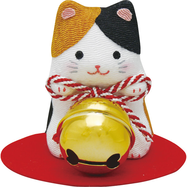 リュウコドウ 福かかえ鈴 猫