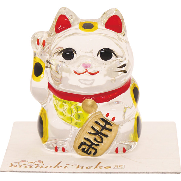 リュウコドウ クリスタル小判招き猫