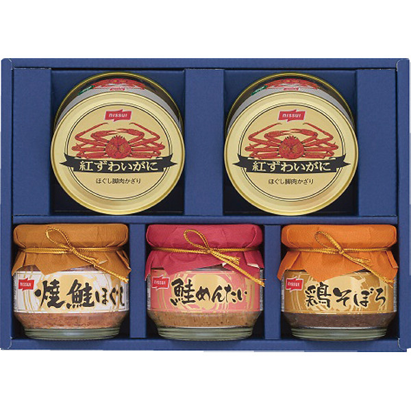 ニッスイ 紅ずわいがに缶詰・びん詰ギフトセット