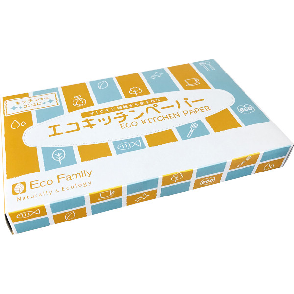 エコキッチンペーパー(２５枚）ＢＯＸ