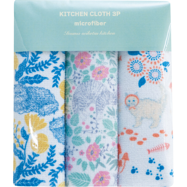 キッチンクロス３枚セット キャット