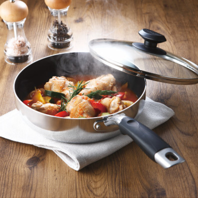 ラ・ベットラ　アルミ蓋付フライパン（２２ｃｍ）