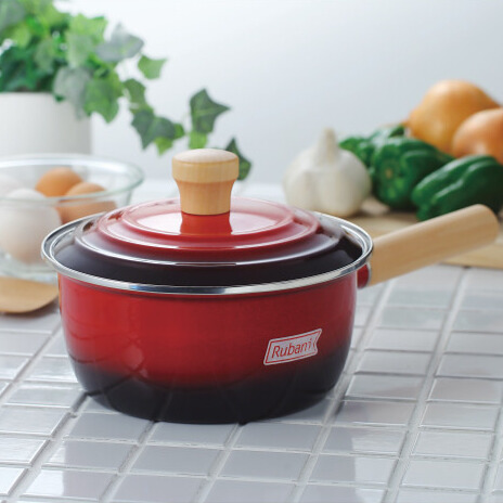 ルバーニ　ホーロー片手鍋（１８ｃｍ）