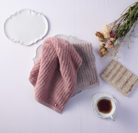 極ふわ　やさしいたおる　エレガントライン　フェイスタオル２枚セット　A