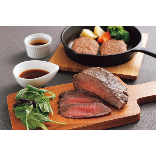 北海道ローストビーフとハンバーグ