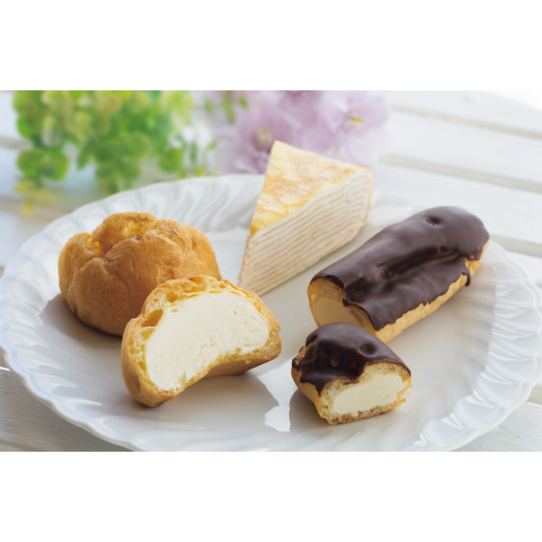 北海道ミルクレープ＆シュークリーム＆エクレアセット
