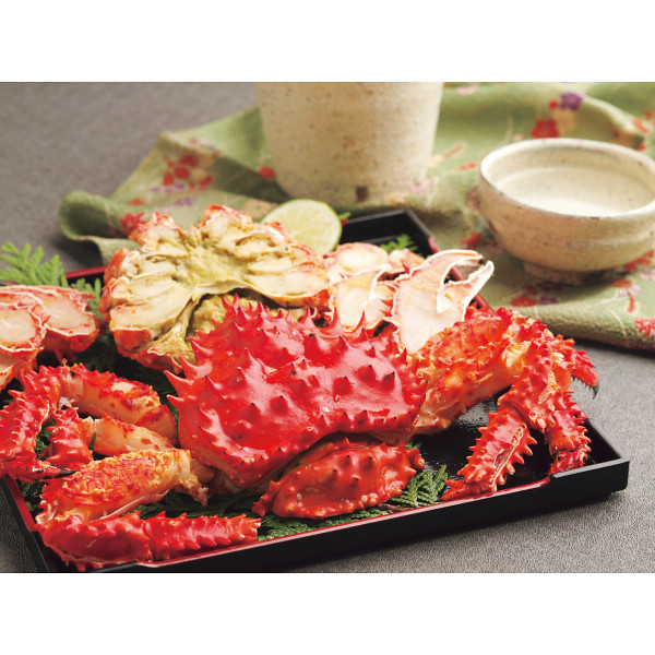 北海道産花咲かにのボイルカット２尾