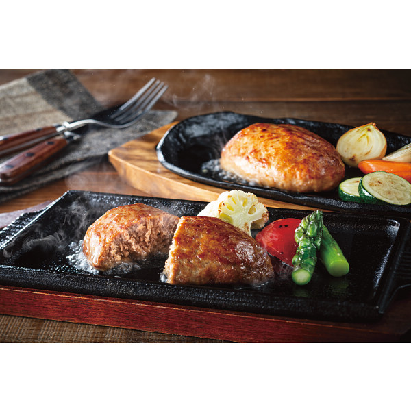 北海道トンデンファーム　北海道産肉使用ビーフ＆ポークハンバーグ