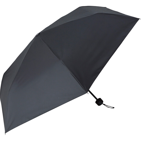 ジミージー　晴雨兼用ＵＶ加工　折りたたみ傘（５５ｃｍ）　ブラック