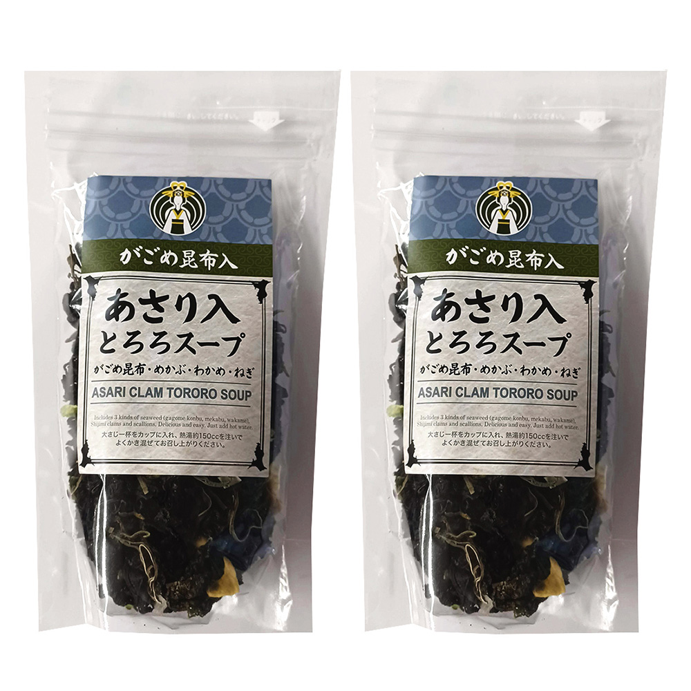 あさり入り和風とろろｽｰﾌﾟ55g×２