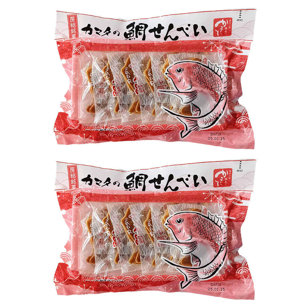 ｶﾏﾀの鯛せんべい12枚×２
