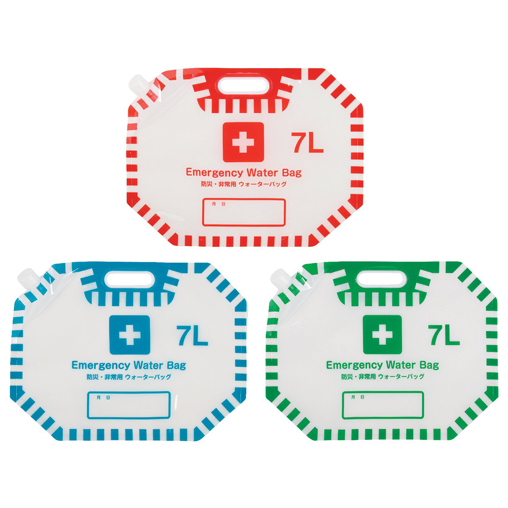 防災・非常用ウォーターバッグ7L3枚組