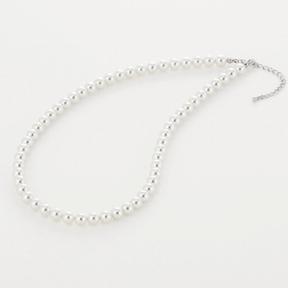 人工パールネックレス(ホワイト)