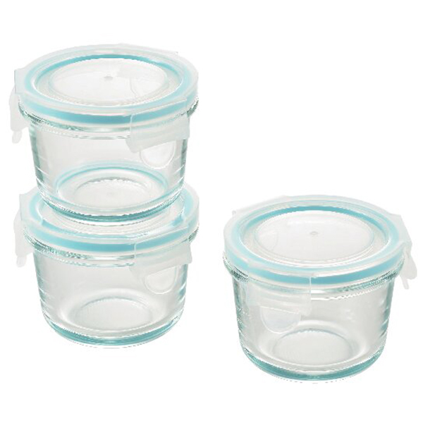 耐熱保存容器ミニ丸型3個セット