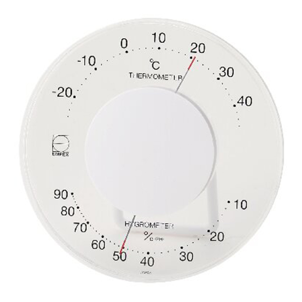 セレナ温・湿度計(ホワイト)
