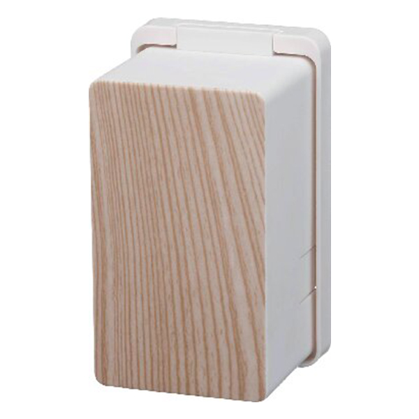 コンセントガード ウッディ(ホワイト)