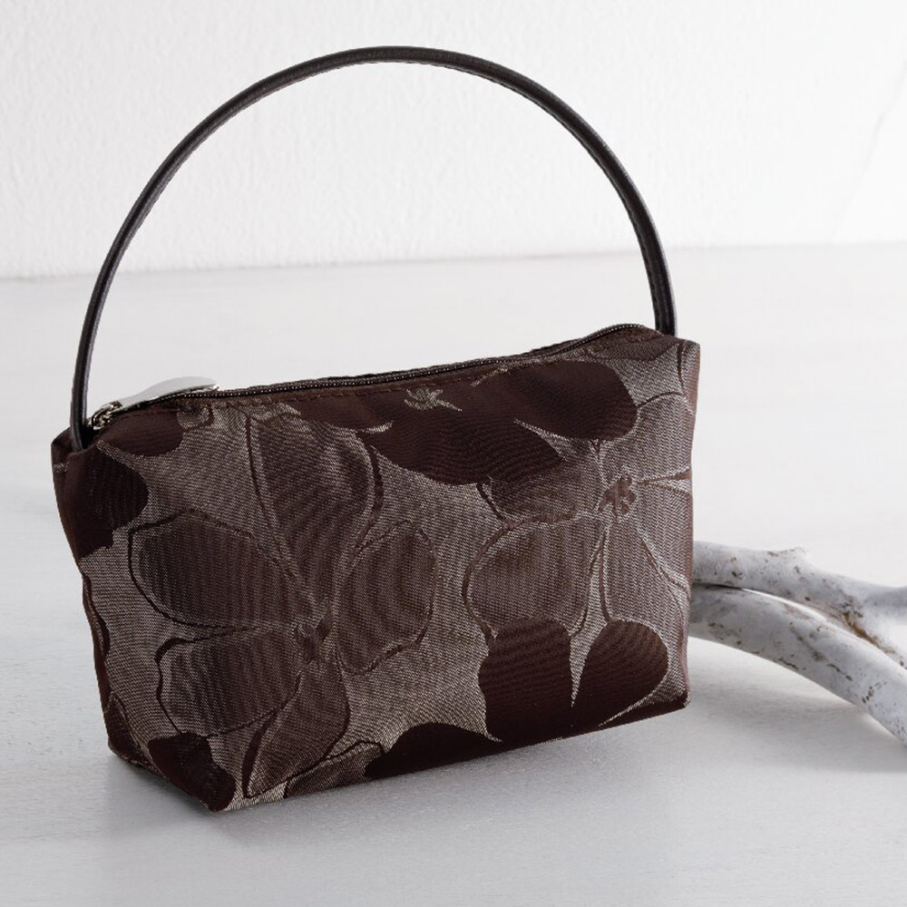 ジャカードミニバッグ(ブラウン)