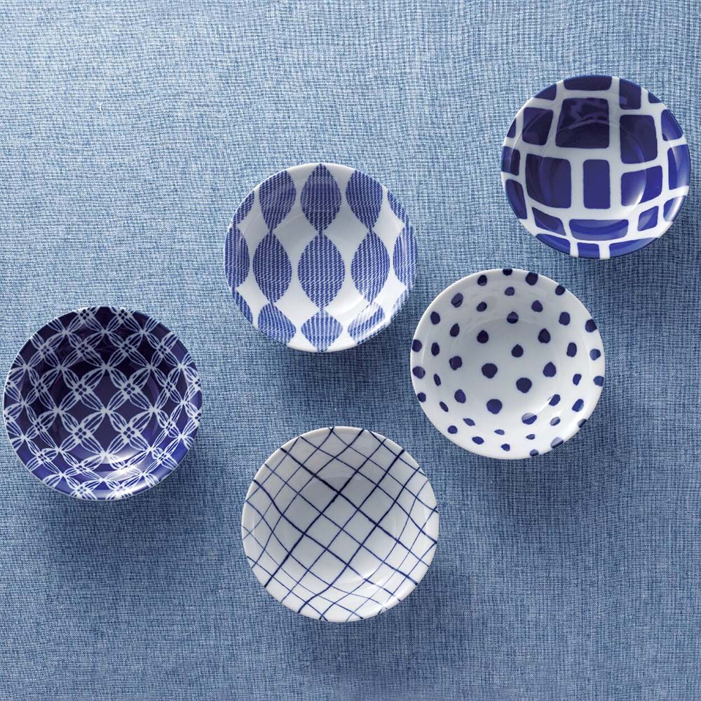 美濃焼  小鉢揃(ブルー)