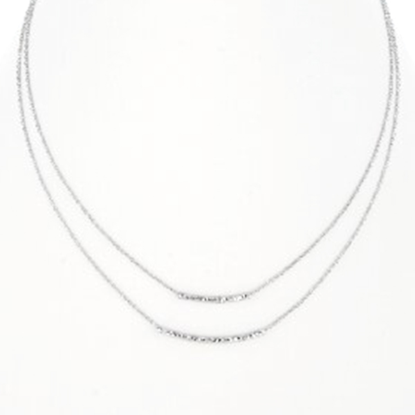 アトリエ・エトラ 2連ネックレス(シルバー色)