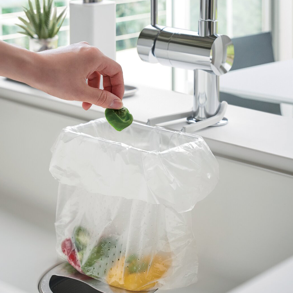 蛇口にかけるポリ袋ホルダー(ホワイト)