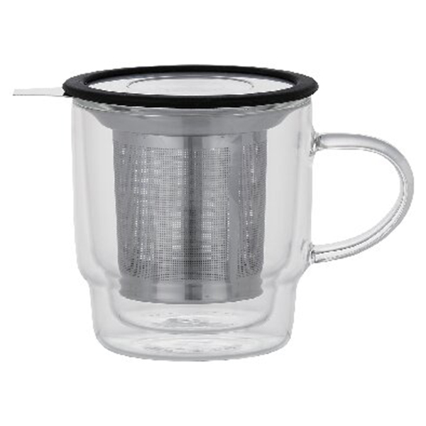 ブリューコーヒー蓋付珈琲マグ(茶コシ付)