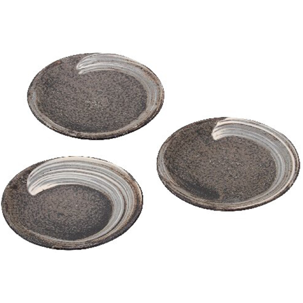 信楽焼 刷毛目取り皿揃