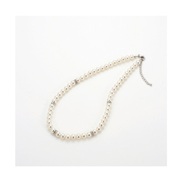 ラインストーンネックレス