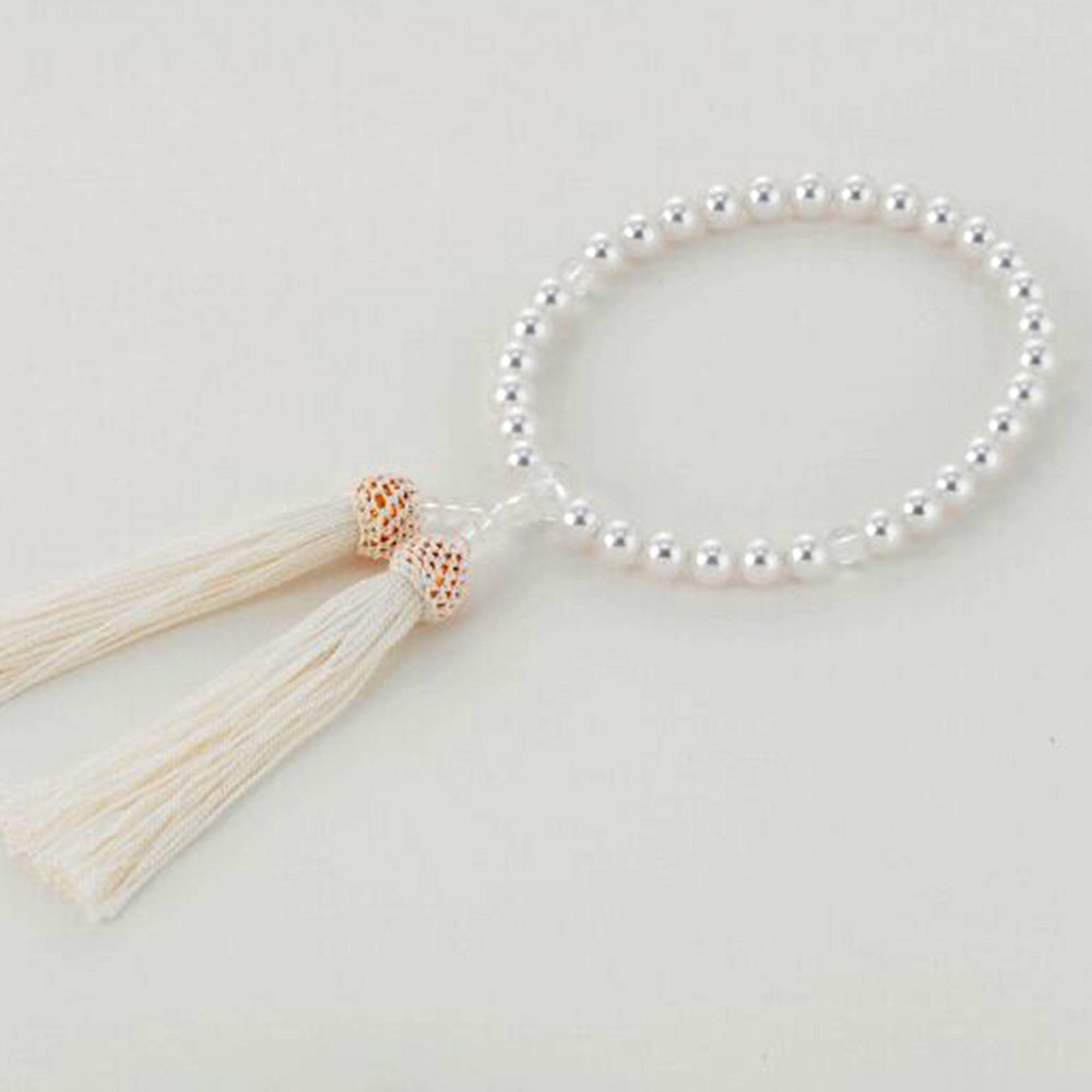 人工パール念珠(ホワイト)