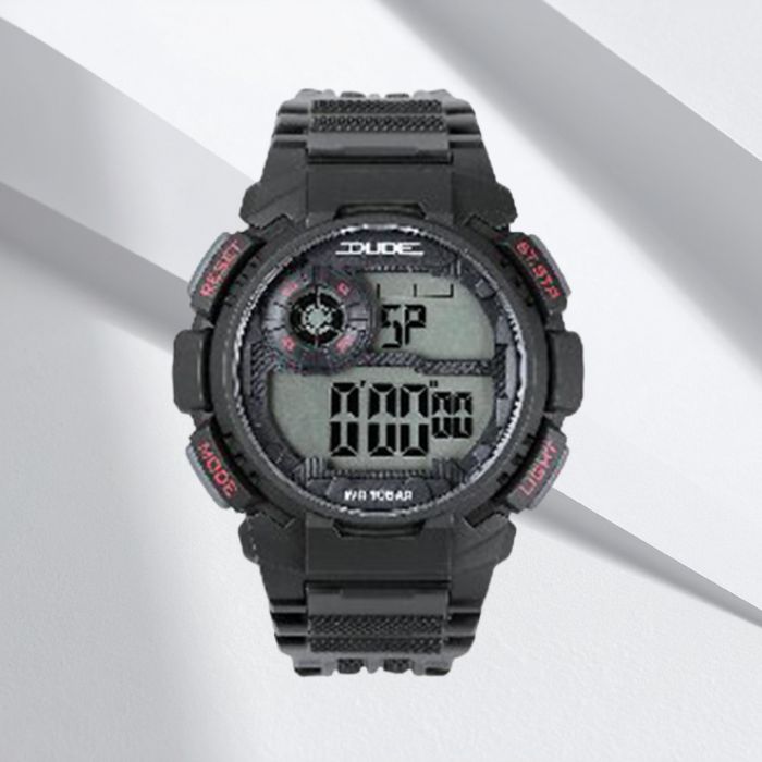 10気圧防水デジタルウオッチ(ブラック)