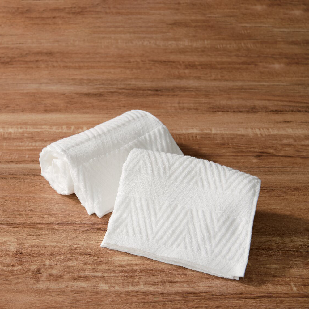 今治 綾 ジャカードフェイスタオル2枚セット