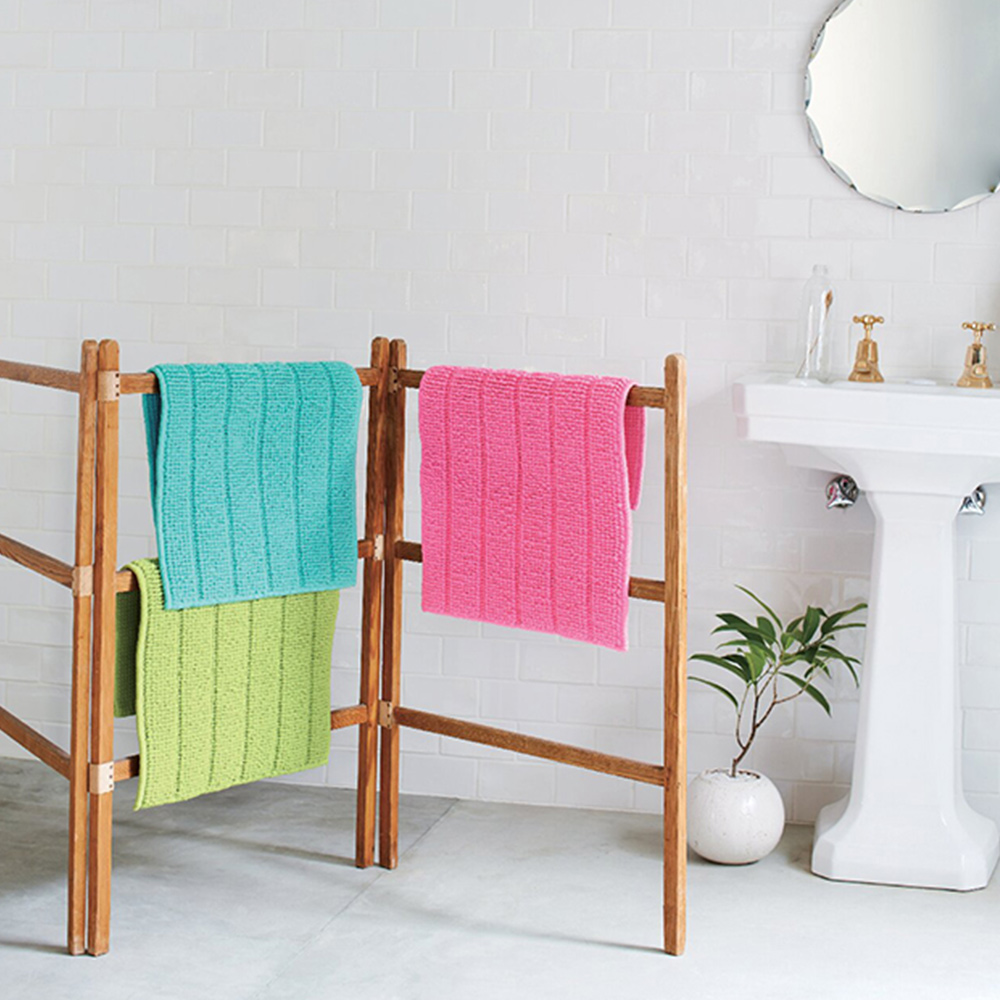 ドットバスマット(ブルー)