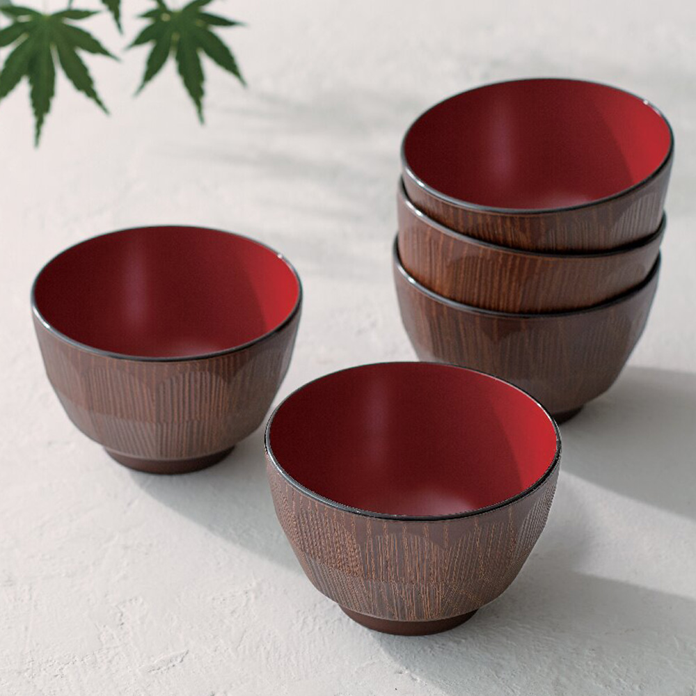 ハツリ亀甲汁椀揃え