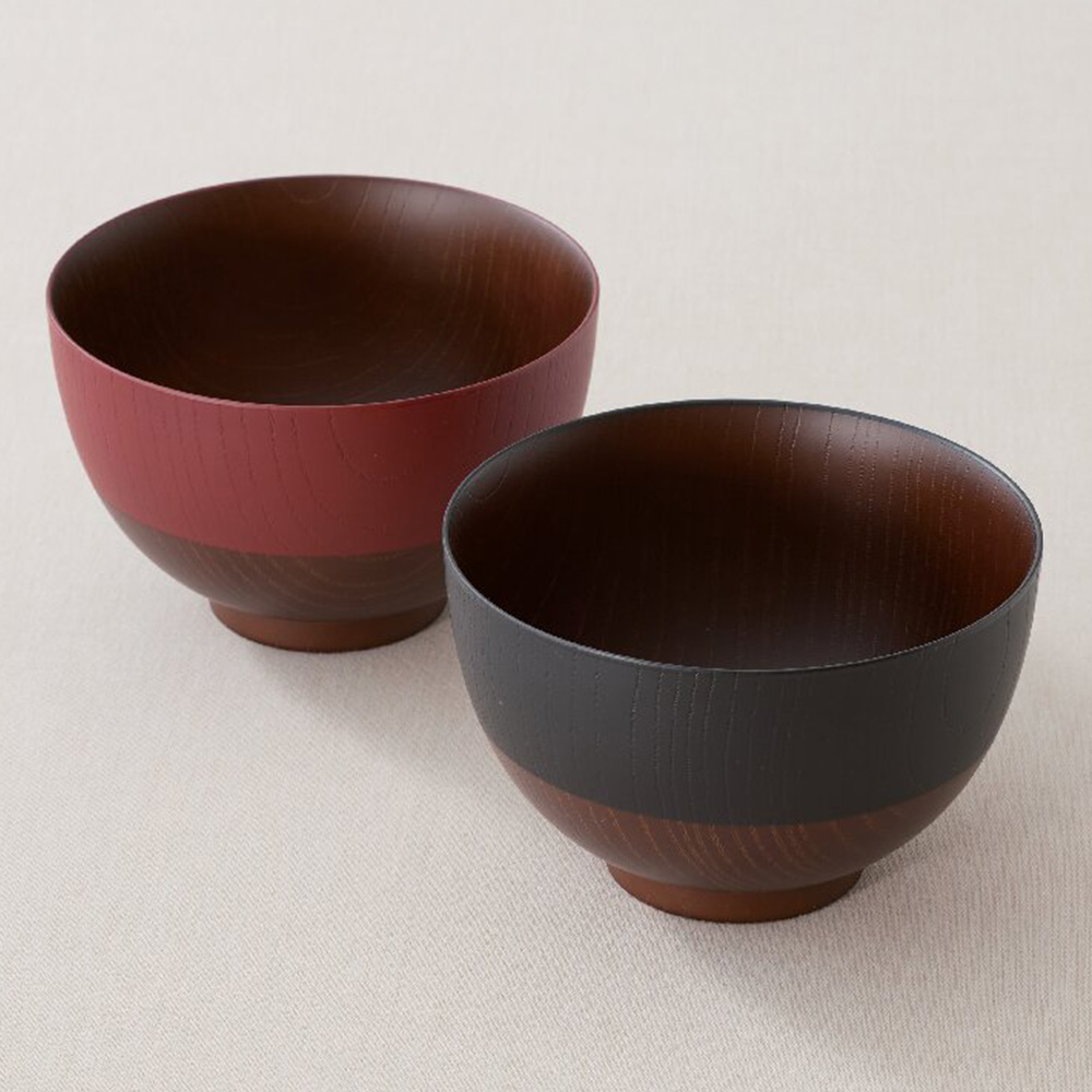 京型丼 (黒・朱)