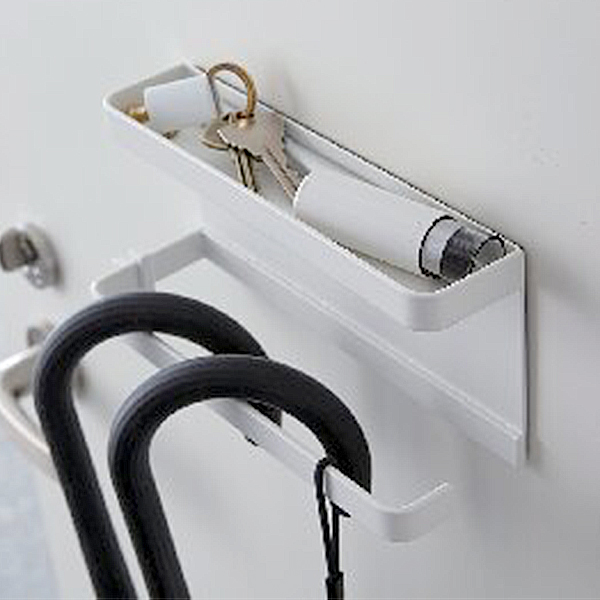 トレー付きマグネット アンブレラホルダー(ホワイト)