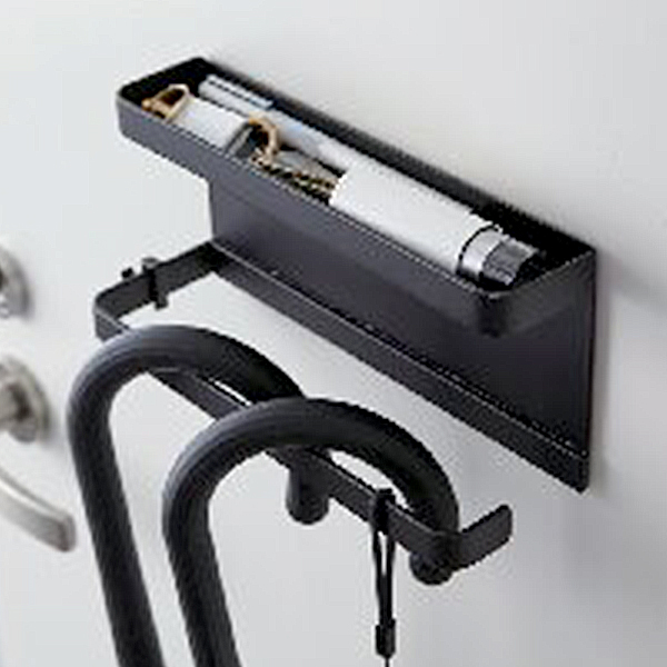 トレー付きマグネット アンブレラホルダー(ブラック)