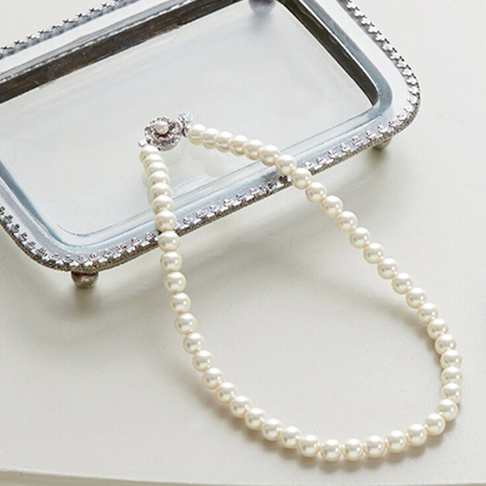 ミチコ ロンドン コシノ 人工パールネックレス(ホワイト)