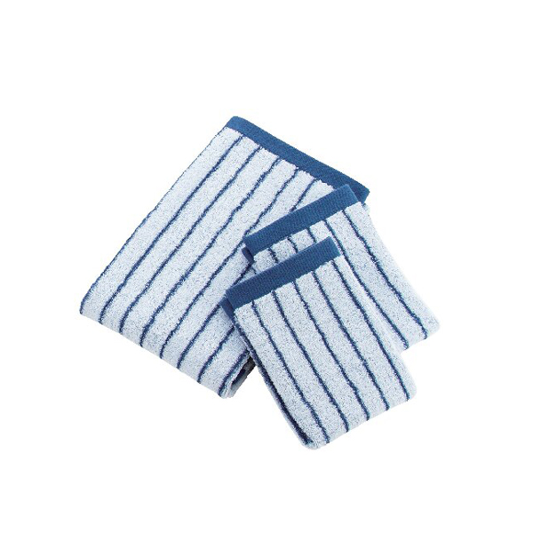 ストライプ タオルセット(ブルー)