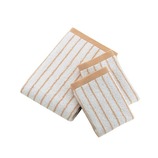 ストライプ タオルセット(ベージュ)