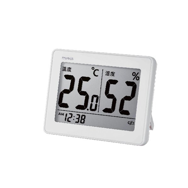 時計付き温度湿度計 スカイ