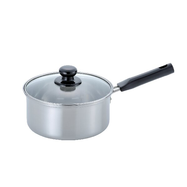 バジコ IH対応 ステンレス片手鍋18cm