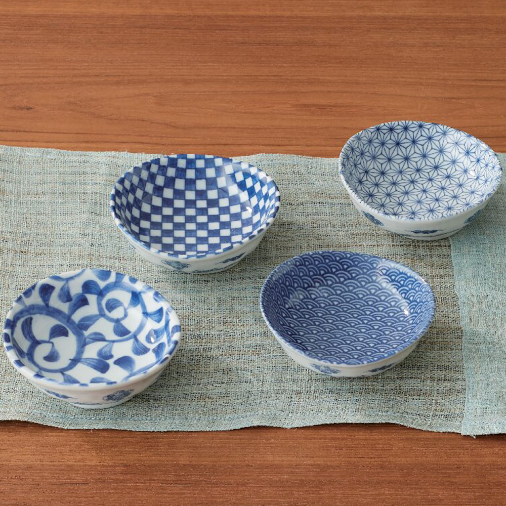 美濃焼 楕円小付揃