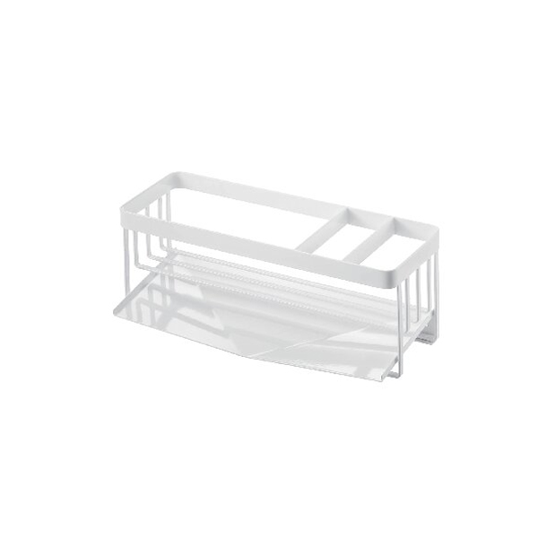 水が流れるスポンジ&ボトルホルダー(ホワイト)