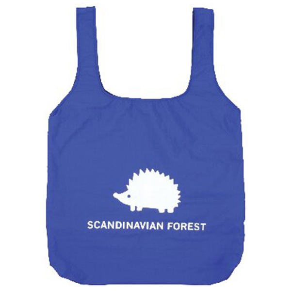 スカンジナビアンフォレスト ポケッタブルエコバッグ(ブルー)