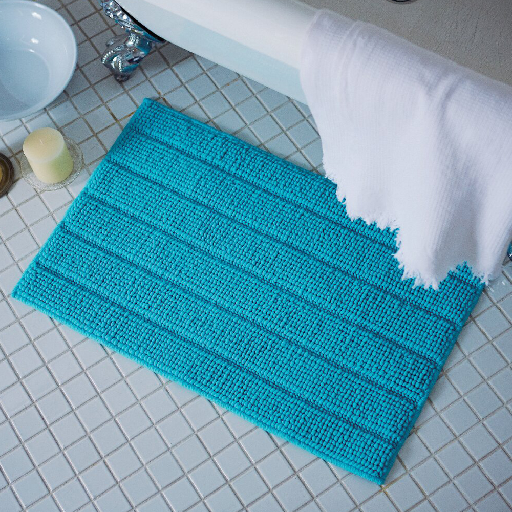 ドットバスマット(ブルー)