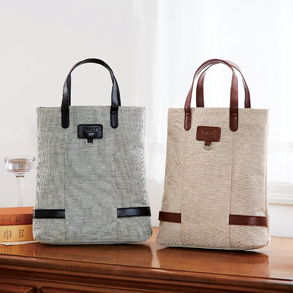 ジュンココシノイコール エルガリー手提げバッグ(ブラウン)