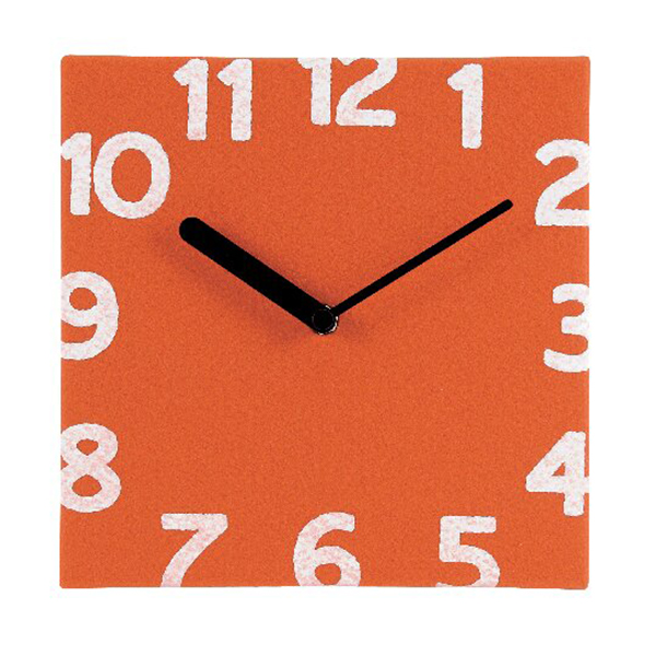 フェルトクロック(オレンジ)