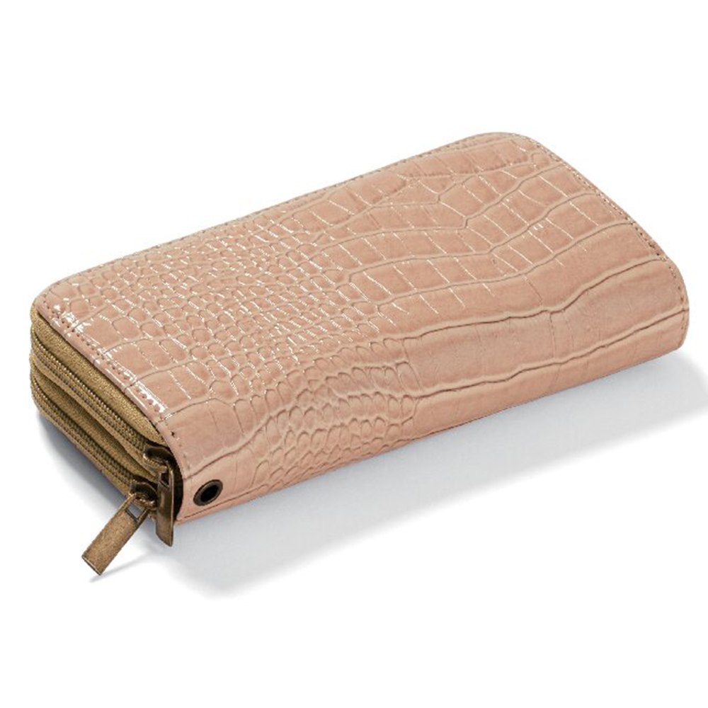 ラウンドファスナー財布(ベージュ)