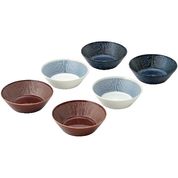 釉十草 ボウル6個セット